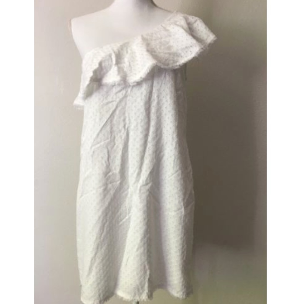 Anthropology Cloth & Stone White One Shoulder S